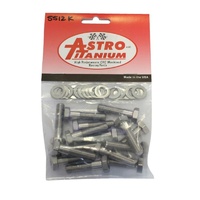 Astro Titanium Wheel Center Bolts 5/16-24 X 1.250 S/S Washers 30-Piece AST-5512K