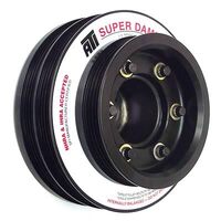 ATI Performance Products Harmonic Balancer  Super Damper  5.67 In. Dia.  Aluminium  (2) 4 Groove  For Nissan Rb26  R33 34  1-Pc  w/Power Steering Pull