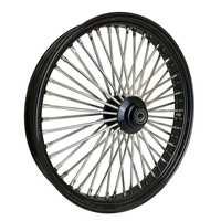 Attitude Inc MaxSpoke Front Wheel 21x2.15 Black Chrome Harley 3/4" Axle