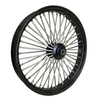 Attitude Inc MaxSpoke Front Wheel 21x3.5 Black Chrome 25mm Axle Harley-Davidson