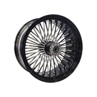 Attitude Inc MaxSpoke Rear Wheel 16x3.5in Black/Chrome 25mm Axle Harley