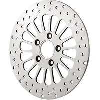Attitude Inc MaxSpoke Rotor Front Polished 11.5 in. For Harley Custom Each