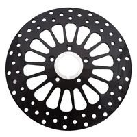 Attitude Inc MaxSpoke Rotor Front Black 11.5 in. For Harley Custom Each