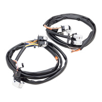 Attitude Inc Handlebar Switch Wiring Kit 48 Inch Loom Chrome Black Harley 96-06