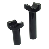 Attitude Inc Handlebar Riser 2'' Straight 1'' bar's for Harley Black set