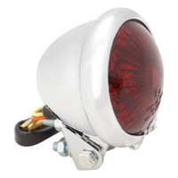 Attitude Inc LED Turn Signal Tail Lamps Bates Style Chrome Harley ADR Approved