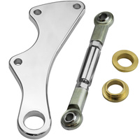 Attitude Inc Brake Caliper Bracket Pre-99 Harley Springer Front End Chrome
