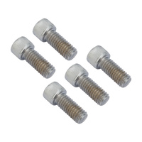 Attitude Inc Drive Pulley Bolt Kit Chrome 5 piece Suit Harley 7/16-14 25mm Kit