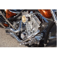 Attitude Inc Stealth Chrome Headers Exhaust Kit Harley Right Hand Drive