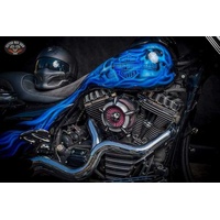 Attitude Inc Ambush Chrome 2.5" Exhaust Headers Kit Harley Softail 1986-2017