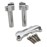 Attitude Inc Handlebar Riser Kit 4.5in Aluminium Chrome/Machined Harley