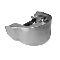 Kraftec Oil Tank Winged Horseshoe 3Qt Center/Fill Raw for Softail & Rigid 300 Tyre RSD Frames Each