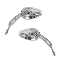Attitude Rearview Mirror 8mm Stud Pair Universal for Harley Touring XL883 XL1200