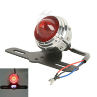 Attitude Inc Rear Tail Light Kit Red Lens Brake Stop License Plate Harley