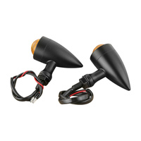 Attitude Inc LED Turn Signal Indicator Billet Aluminium Black Universal Set