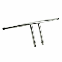 Attitude Inc T Factor 1-1/4in 10" Rise Chrome T-Bars Handlebar Harley Dyna Softa