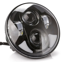 Attitude Inc Headlight insert 7 Inch LED Daymaker Black For Harley