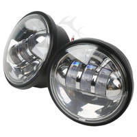 Attitude Inc Headlight insert 4-1/2 Daymaker Chrome For Harley