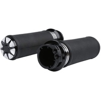 Attitude Inc Black Gel Hand Grips 1in Handlebar Pair for Harley Road Glide