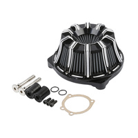 Attitude Inc Air Filter Assembly Billet Aluminium Black EFI Harley Touring