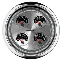 Auto Meter American Muscle Quad Gauge Oil/Water/Volt/Fuel Gauge 5 in. AU1212
