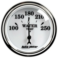Auto Meter Old Tyme White II Water Temperature Gauge 2-1/16" 100-250°F AU1237