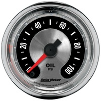 Auto Meter American Muscle Oil Pressure Gauge 2-1/16" Electric 0-100 psi AU1253