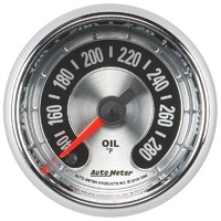Auto Meter American Muscle Oil Temperature Gauge 2-1/16" 100-340°F AU1256