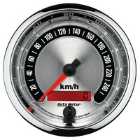 Auto Meter American Muscle Speedometer 0-260 KPH 3-3/8". In-Dash AU1288-M