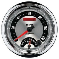 Auto Meter American Muscle Speedometer/Tachometer 120 mph 8000 rpm 5 in AU1295