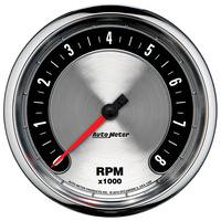 Auto Meter American Muscle Tachometer 5" 0-8,000 rpm Electrical In-Dash AU1299