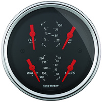 Autometer Designer Black Quad Gauge