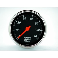 Auto Meter Designer Black Series Tachometer 3-1/8" In-Dash 0-7,000 rpm AU1478