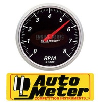 Auto Meter Designer Black Tachometer 5" In-Dash Electric 0-8,000 rpm AU1499