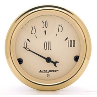 Auto Meter Golden Oldies Series Oil Pressure Gauge 2-1/16" Electric 0-100 psi