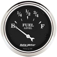 Auto Meter Old Tyme Black Series Fuel Level Gauge 2-1/16" GM 0 ohm-30 ohm AU1718