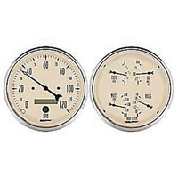 Auto Meter Antique Beige Quad Gauge/Speedometer Kit 5" Fuel Water Oil Volts