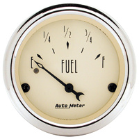 Auto Meter Antique Beige Series Fuel Level Gauge 2-1/16" 0 ohm-30 ohm AU1818