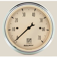 Auto Meter Antique Beige Tachometer 3-1/8" In-Dash Electric 0-7,000 rpm AU1898