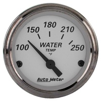 Auto Meter American Platinum Series Water Temperature Gauge 2-1/16" 100-250°F