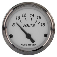 Auto Meter American Platinum Series Voltmeter 2-1/16" 8-18 volts AU1992