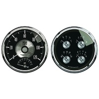 Auto Meter Prestige Series Black Diamond Quad Gauge/Speedometer Kit 5" AU2005