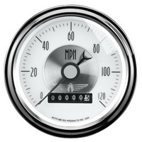Auto Meter Prestige Series Pearl Speedometer 3-3/8" Programmable 0-120mph AU2085