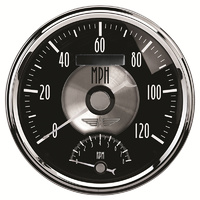 Auto Meter Prestiege Series Black Diamond Speedo Tacho Combo 5" 0-120mph AU2091