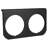 Auto Meter 2-1/16" Gauge Panel 2-hole Black Aluminium Panel AU2237