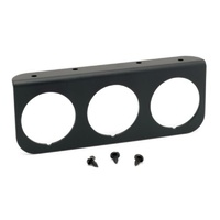Auto Meter 2-1/16" Gauge Panel 3-hole Black Aluminium Panel AU2238