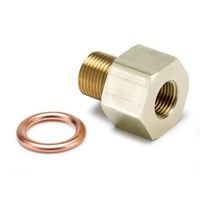 Auto Meter Oil Pressure Metric Adapter Brass female 1/8" NPT to M12x1 AU2266