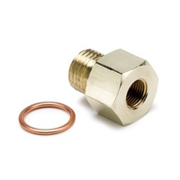 Auto Meter Oil Pressure Metric Adapter Brass female 1/8" NPT to M14x1.5 AU2267