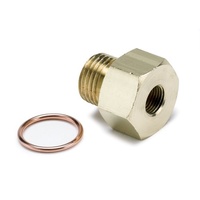 Auto Meter Oil Pressure Metric Adapter Brass female 1/8" NPT to M16x1.5 AU2268