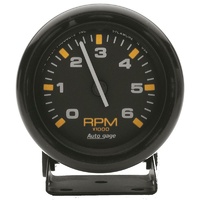 Auto Meter Auto gage Mini Tachometer 2-3/4" Pedestal Mount Black 0-6,000 rpm